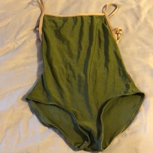 Olive green yumiko leotard
